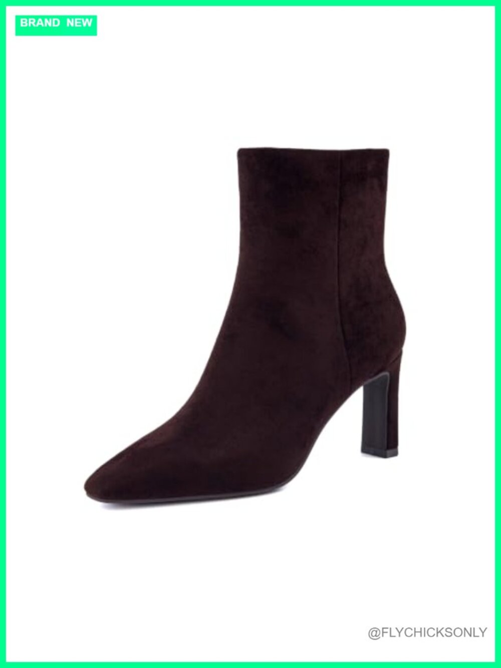 CUSHIONAIRE Giana Women's Vegan Suede Square Toe Mid Heel Ankle Boots